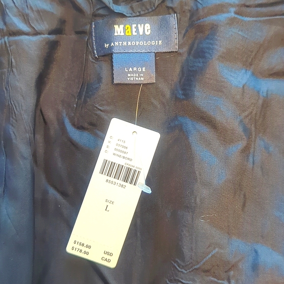 Anthropologie Maeve Colorblock Cropped Jacket - Picture 3 of 6